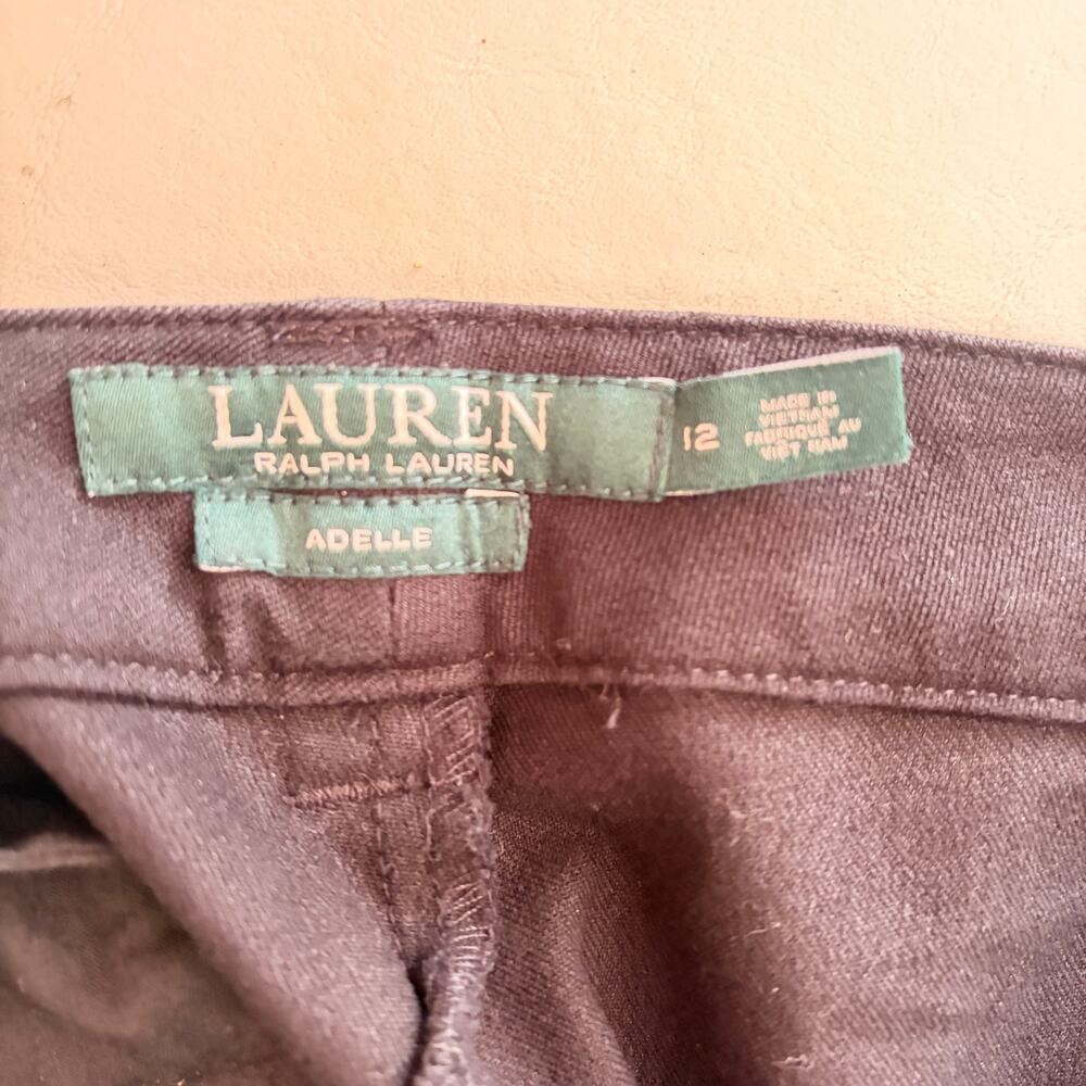 Lauren Ralph Lauren Adelle Black Straight Pants Size 12 - Picture 3 of 8